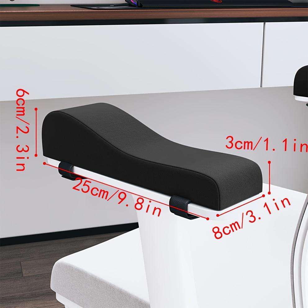 2 Stück Weiches Bürostuhl Armlehnenkissen Set, Armlehnenpolster für Stühle, die an Stühle gebunden werden können, Bequeme Bürostuhl Armlehnenkissen 2pcs schwarz