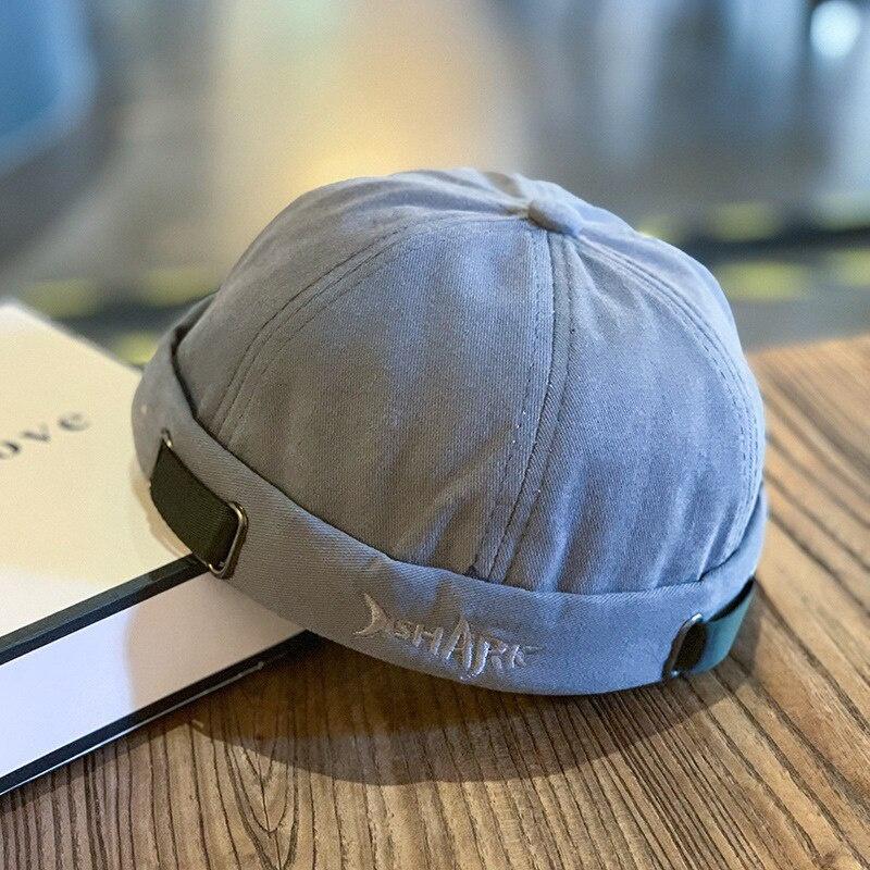 Hohe Qualität Hip-Hop Melone Cap Bonnet Dad Caps Mode Männer Docker Cap Retro Sailor Cap Beanie Hüte Männer Frauen Warme Eimer Kappe Brimless Hut 56-58cm graue