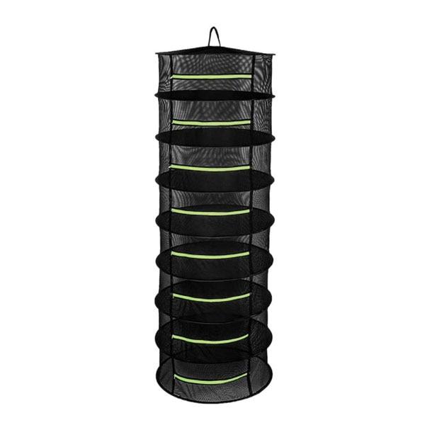 Schichten-Trocknungsnetz für Kräuter, Hängekorb, zusammenklappbares Trockengestell, Kräuter-Trocknungsnetz, Trocknerbeutel, Netz für Blumen, Knospen, Pflanzen, Organizer 8 Tiers