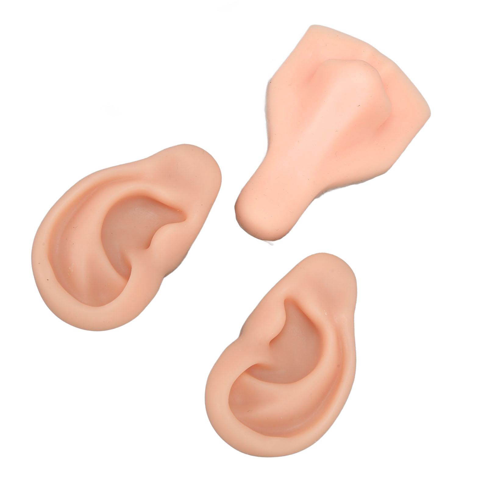 Silikon Piercing Modell Weiches Silikon Flexibel Dehnbar Wiederverwendbar Menschlicher Körper Piercing Übungsmodell