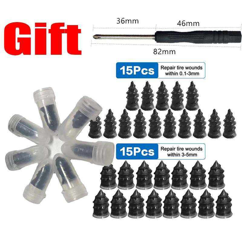 10/20/30Pcs Auto Motorrad Vakuum Reifen Reparatur Nägel Lkw Roller Fahrrad Reifen Punktion Reparatur Werkzeuge Gummi metall Nägel Zubehör 30Pcs Mix