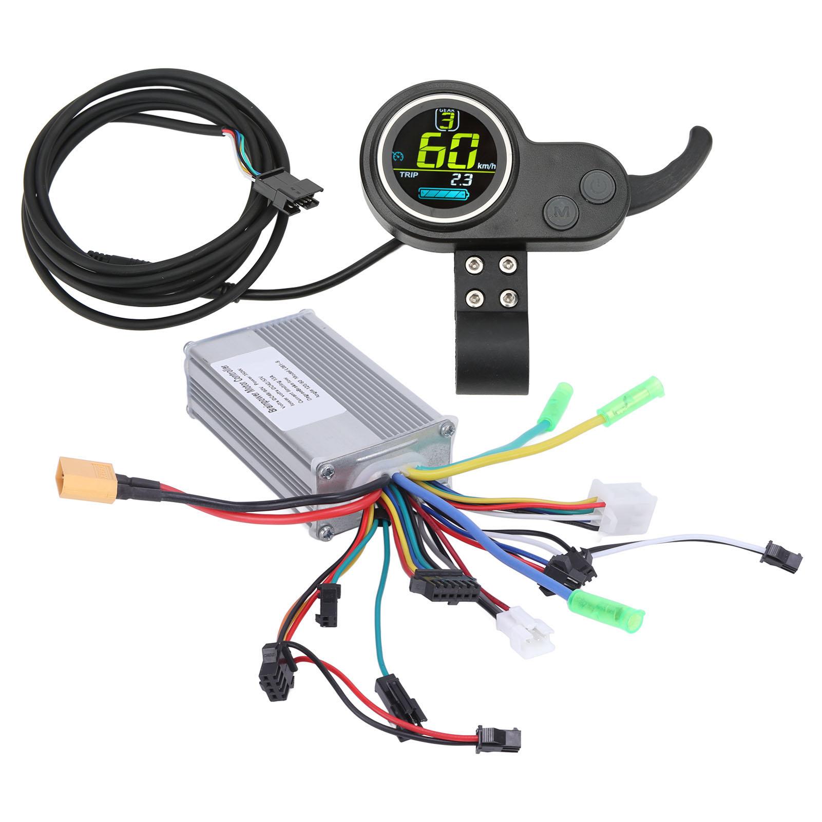 Controller-Kit für Elektroroller, 350 W, Multi-Data-Scooter-Controller, LCD-Meter mit Daumengas