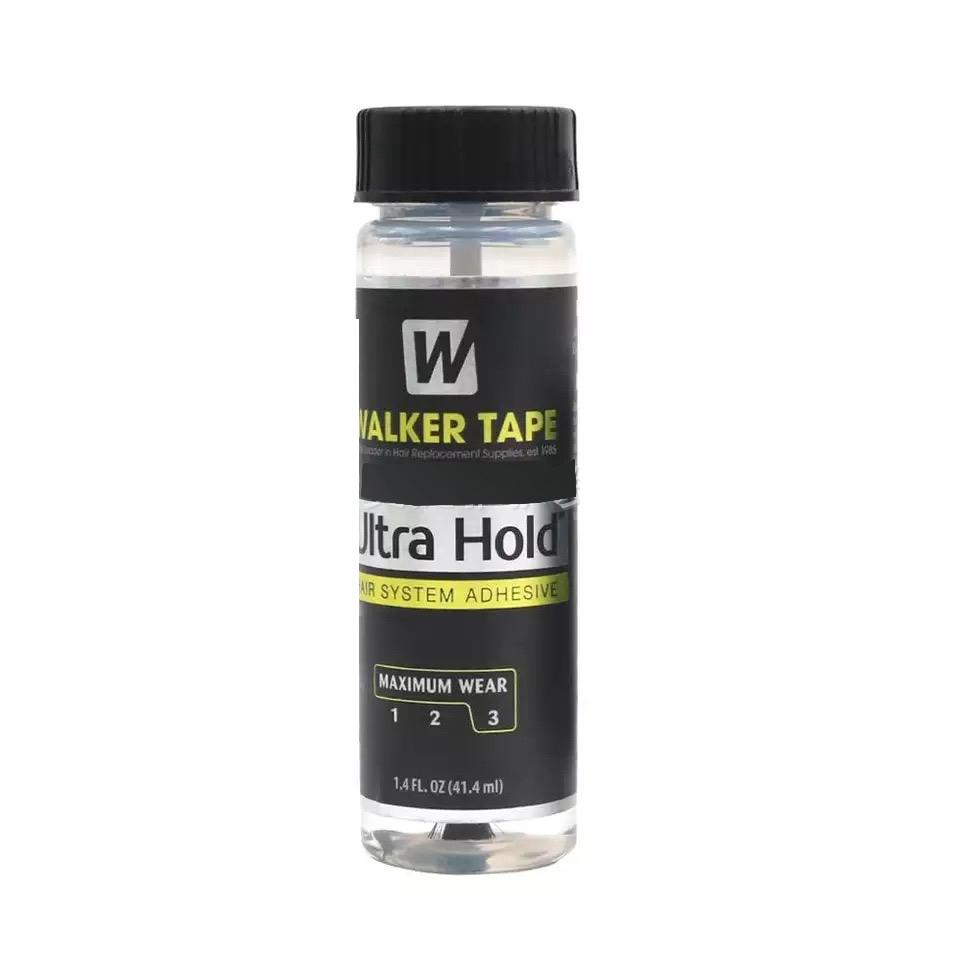 Ultra-Halt Haar-Kleber Kleber Pinsel-Auftrag Spitze Perücken-Kleber für Spitze Perücke/Toupé Weich-Haftkleber FEF 1.4 Fl.oz(41.4ml) schwarz