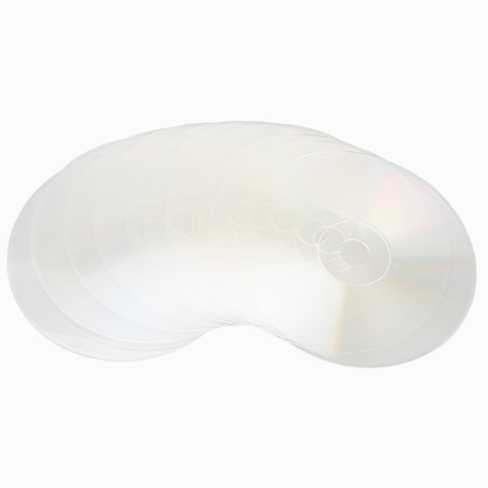 10 Stück Klare CDs Ästhetisches Polieren Wandmalerei CDs für DIY-Bastelarbeiten Wand Zimmer Party Deko
