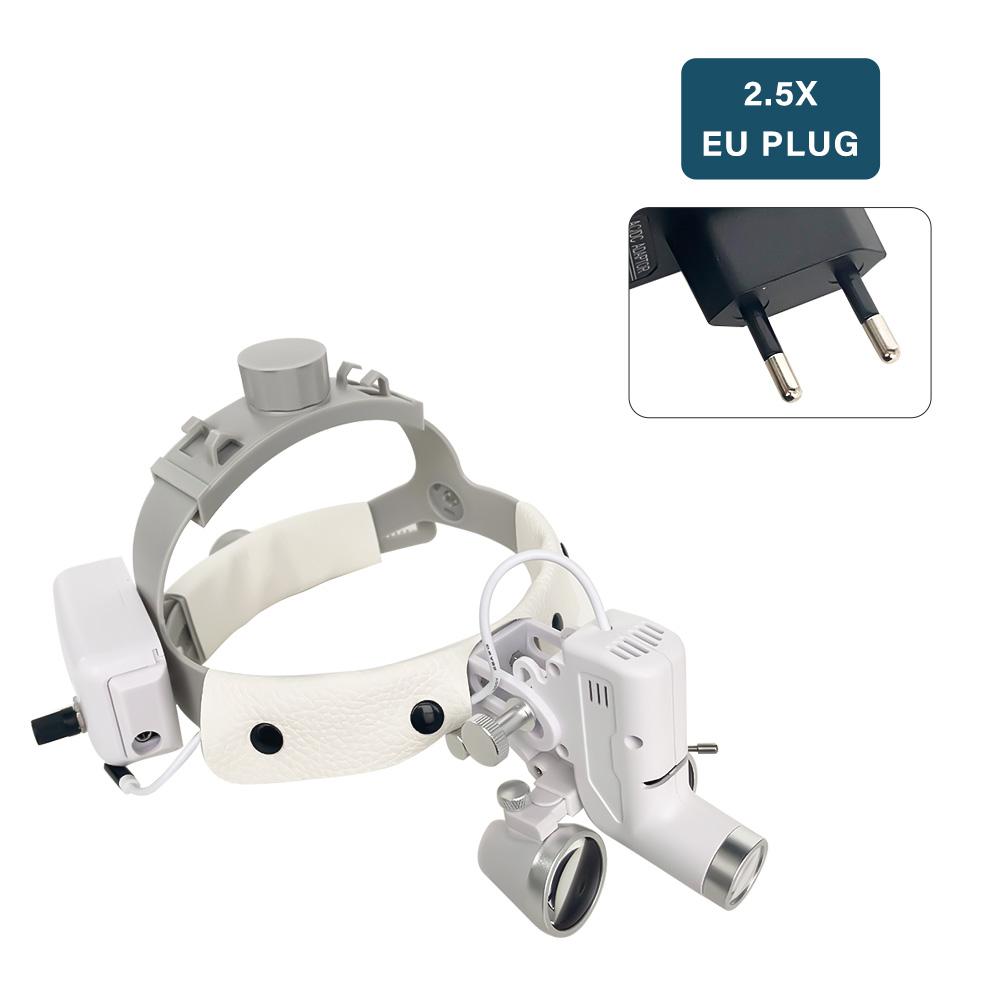 NICEDEN ENT Dental Scheinwerfer 5W LED Lampe Für Dental Lupen Chirurgische Lupen Chirurgie Licht Lampe Für Zahnarzt Medizinische Licht Zahnmedizin 2.5x gray