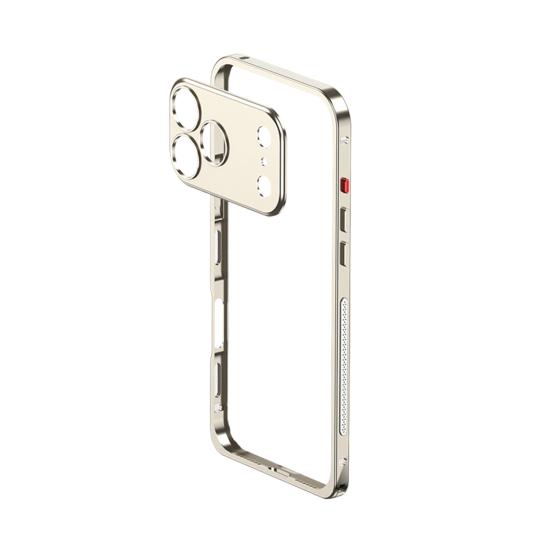 Metall Handyhülle für IPhone 17/17 Pro/17 Max/17 Air Abnehmbare Hülle & Wärmeableitung Handyhülle Ultradünner Schutzrahmen for iPhone 17 Pro