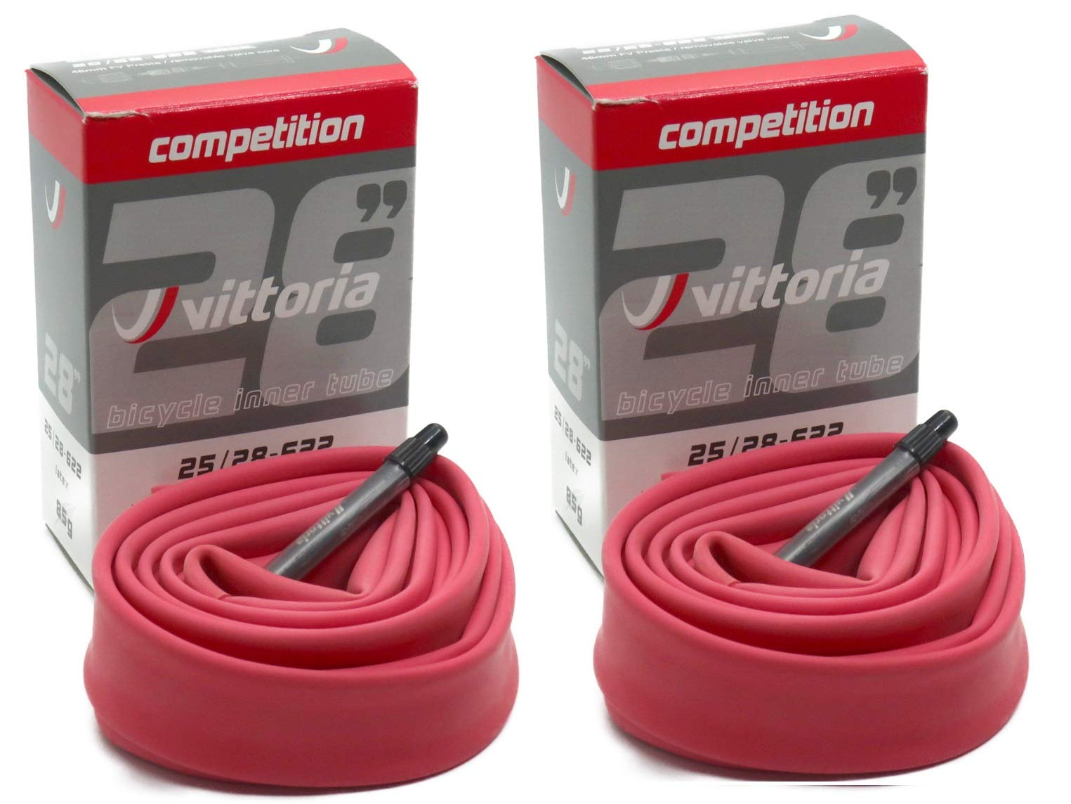 Vittoria Latex Latex Set aus RVC Presta Vittoria Schläuchen, 2, 700c, 48mm, (700x25/28c) [Gebraucht]