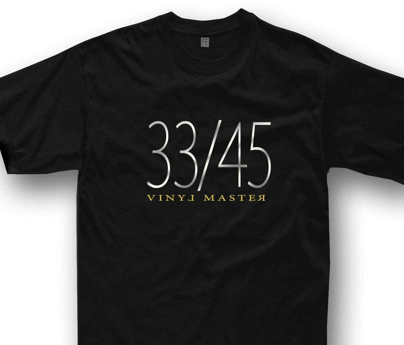 Vinyl Master T-Shirt DJ Geschenk Deejay Technics Plattenspieler 33/45 Musik T-Shirt XL