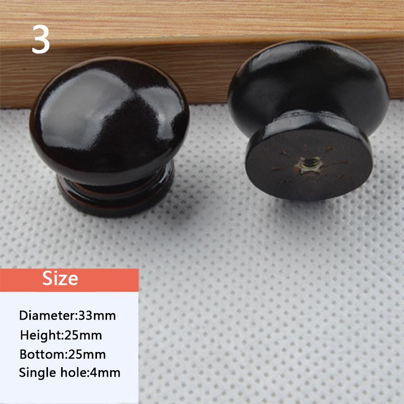 1pc Holz Runde Pull Knöpfe Natürliche Holz Schrank Schublade Schrank Knöpfe Für Schrank Schublade Griff Möbel Hardware
