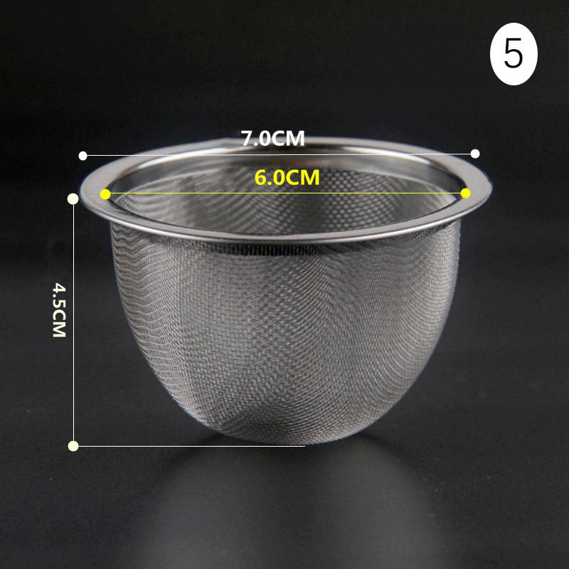 1 Stück 304 Edelstahl wiederverwendbarer Tee-Ei Teesieb Teekanne loser Tee Blatt Gewürztee Filter Küchenzubehör 5