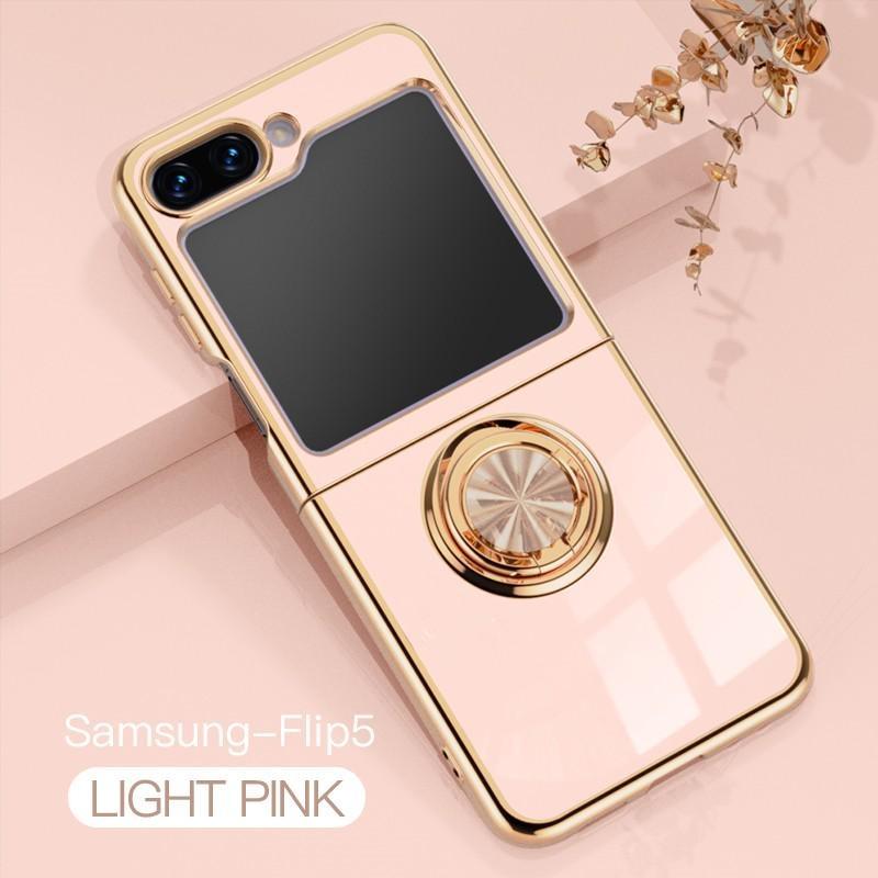 Neue Schutzhülle mit magnetischer Ringbeschichtung für Samsung Galaxy Z Flip 5, TPU-Softcover für Samsung Galaxy Z Flip 4 Flip 3, Silikonhülle galaxy z flip 3