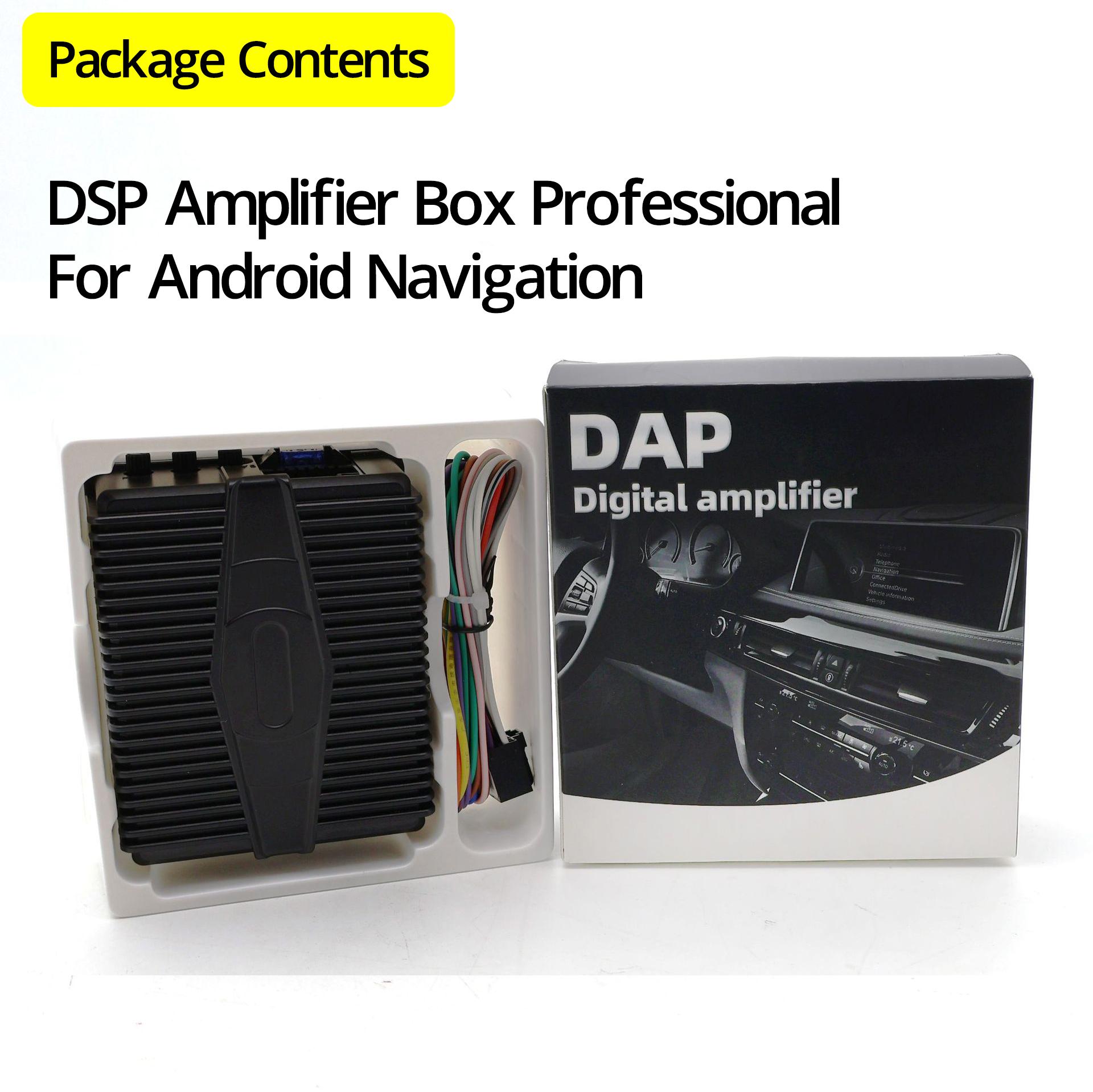 Auto-DSP-Verstärker, 4 x 80 W, Hi-Fi-Booster, digitale Audio-Soundprozessoren für Autolautsprecher, Subwoofer, Autoradio, Stereo-Verstärker