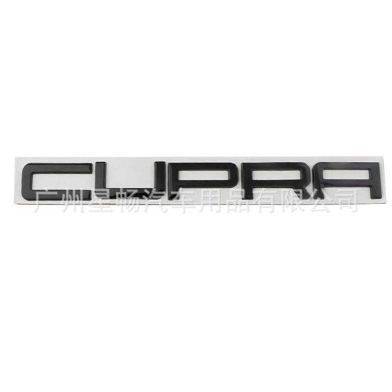 3D Metall CUPRA Buchstaben Emblem Passend Personalisiert Modifiziert Seitenkotflügel Kofferraum Heck Auto Aufkleber schwarz