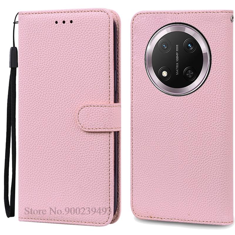 Für Honor Magic 7 Lite Hülle Brieftasche Leder Klapphülle Für Honor Magic7 Lite 5G Hülle Handy Coque Für Honor Magic 7 Lite Hülle Etui Honor Magic 7 Lite rosa