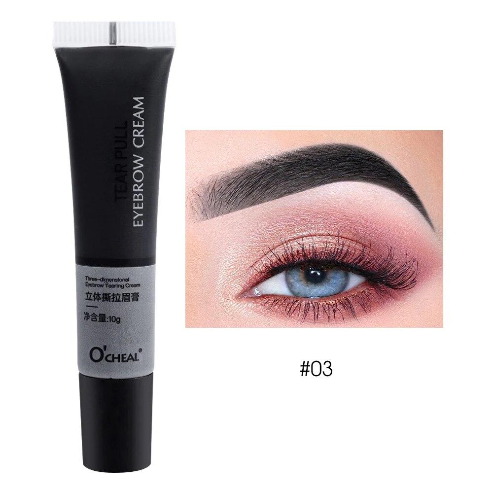 Wimpern-Augenbrauen-Tönung, schnelle Tönung, einfaches Färben, Gel-Wimpern-Set, semi-permanente Augenbrauen-Tönung, Make-up-Augenbrauencreme schwarz