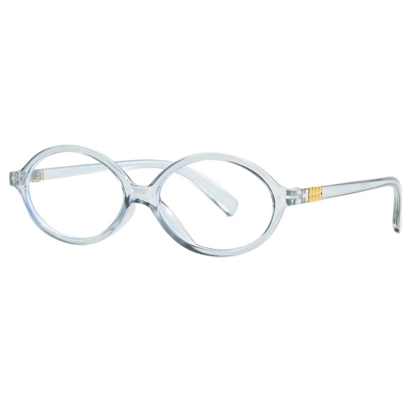 Stilvolle Y2k Brille mit ovalem Rahmen für Damen, Ins, Süß, Cool, Augenwear, Stilvolles Digitales Gerät, Ohne Make-up, Blaulichtfilter Brille