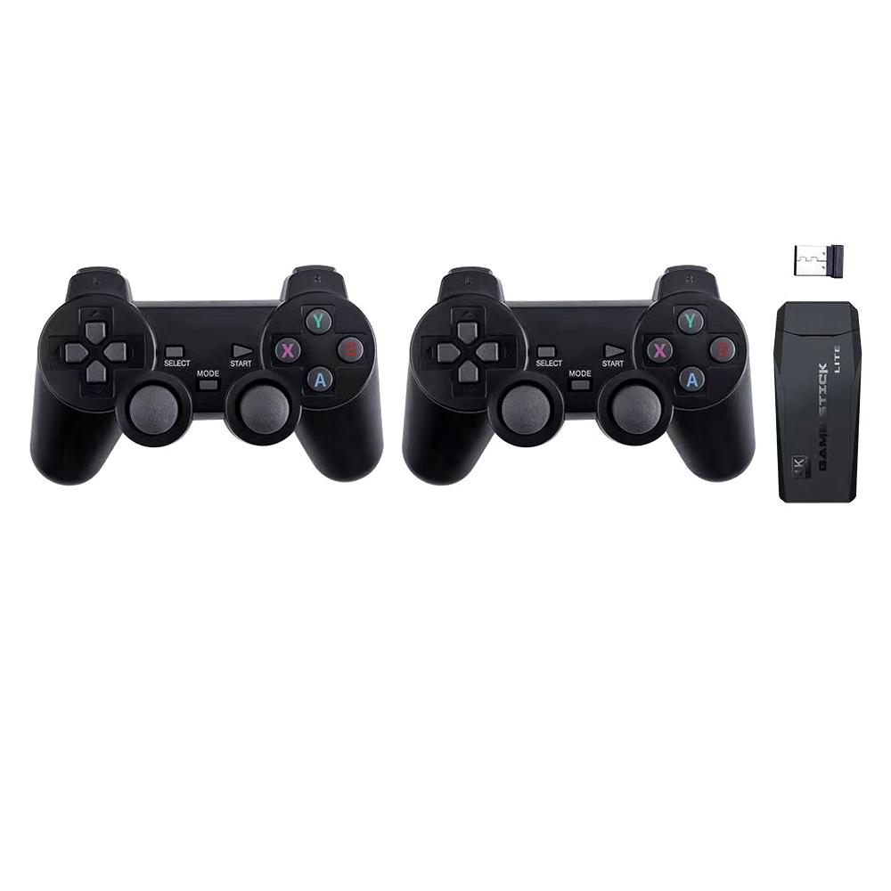 M8 Drahtlose Spielekonsole 2,4 G HD Arcade PS1 Home TV Mini-Spielekonsole U Bao Retro-Spielekonsole 64G schwarz