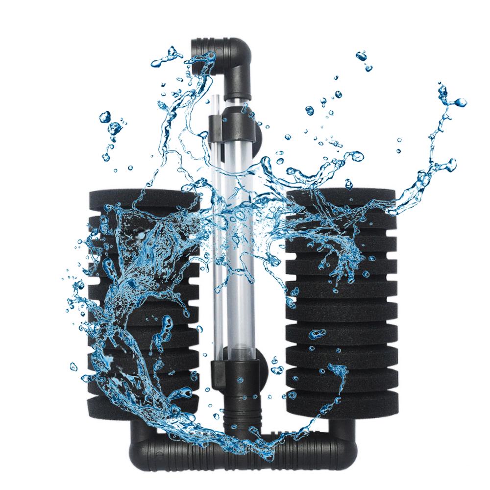 Luftbetriebener Schwamm-Aquariumfilter, biochemischer Schwamm, ultra-leise Filtration, Belüftung, Kultivierung Type 4
