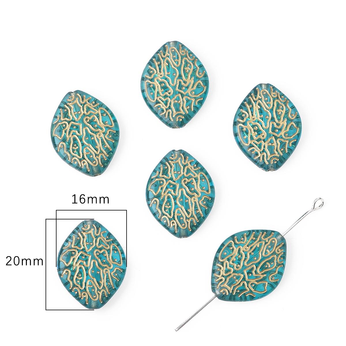 Barocke Retro-Perlen aus Acryl, verschiedene Stile, Perlen für die Schmuckherstellung, DIY-Charm-Dekoration 16*20mm about 20pcs