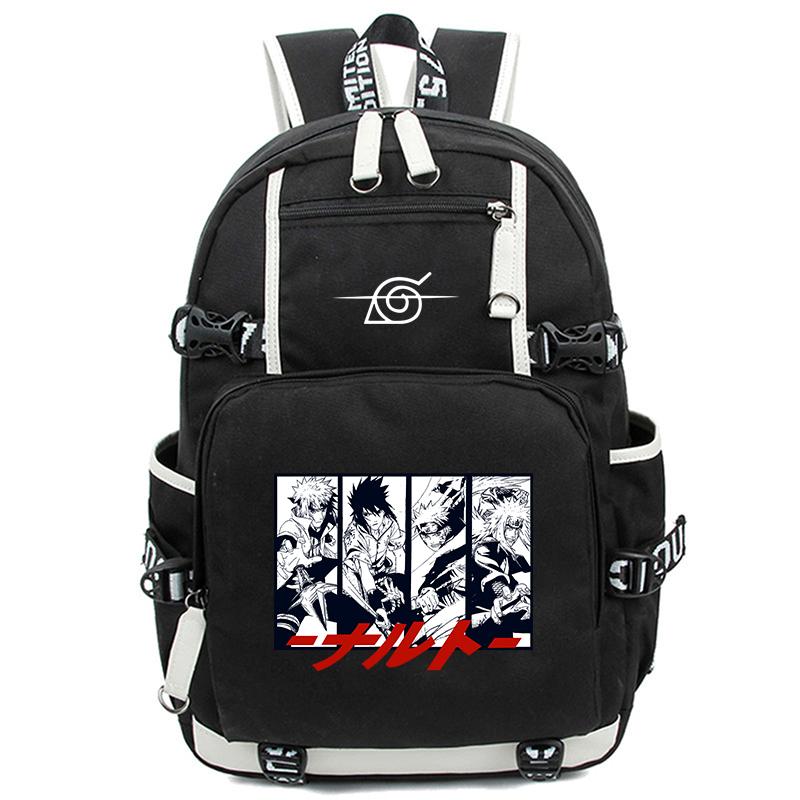 Anime-Rucksack, Schulranzen für Jungen und Mädchen, Rucksack für Teenager, Studenten, Männer und Frauen, Freizeit, USB-Reisetasche, Rucksack für den Schulanfang