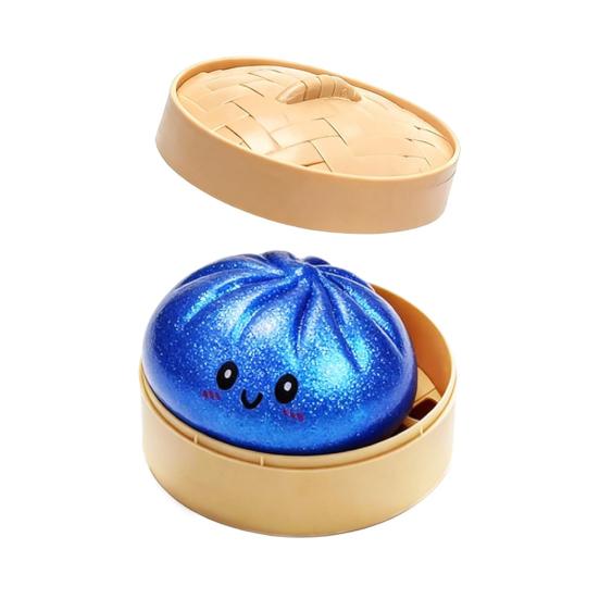 Gedämpftes Brötchen Quetschspielzeug, Niedlicher Teigtaschen Stressabbau Ball, Langsam aufsteigendes Dekompressionsspielzeug für den Schreibtisch, Kawaii Fidget Geschenk