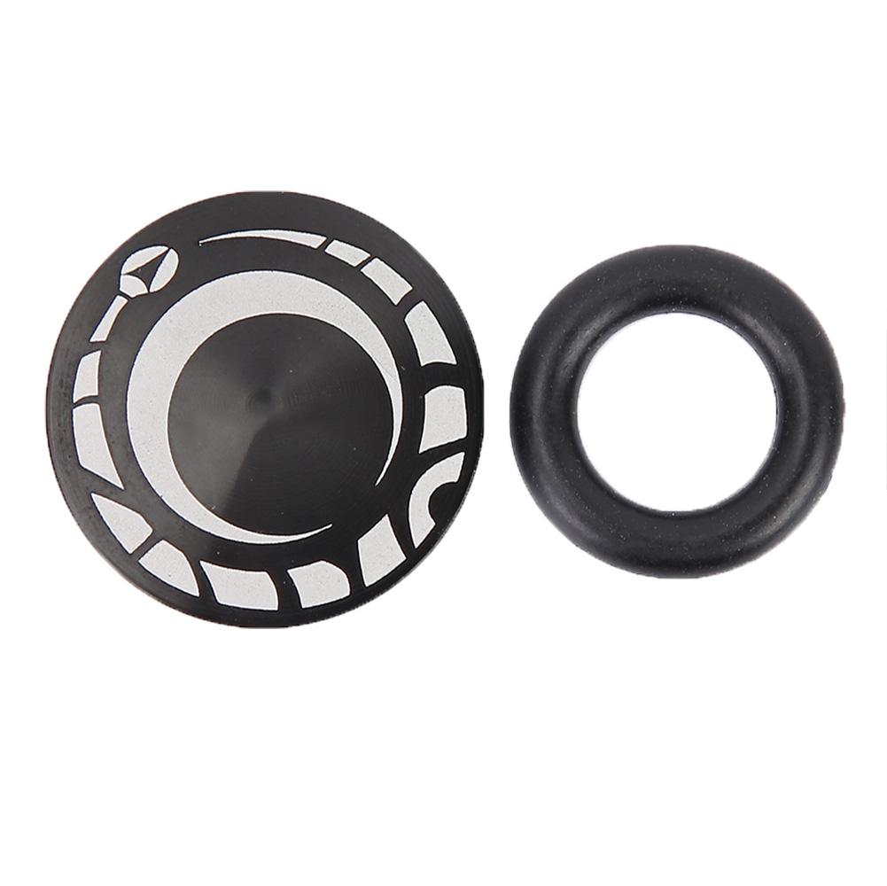 Aluminiumlegierung Schwarz Mountainbike Hohl Kurbel Antistaubabdeckung Fahrradzubehör