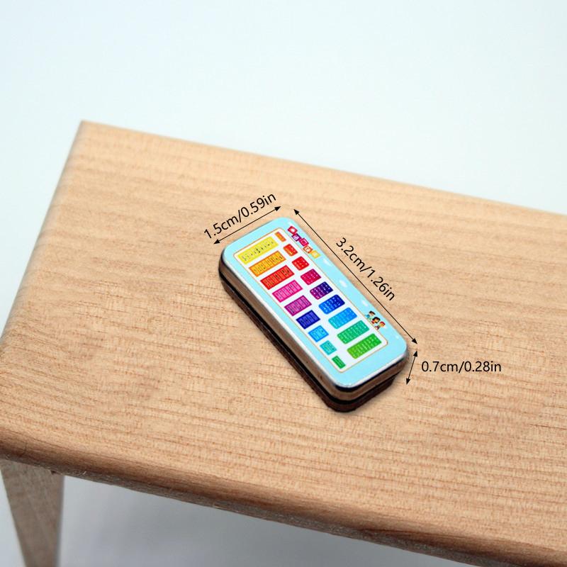 1:6/1:12 Puppenhaus Miniatur Schreibwaren Bleistift Fall Organizer Box Schreibwaren Box Bleistift Box Modell Zubehör Kid Pretend Spielzeug 32x15x7mm