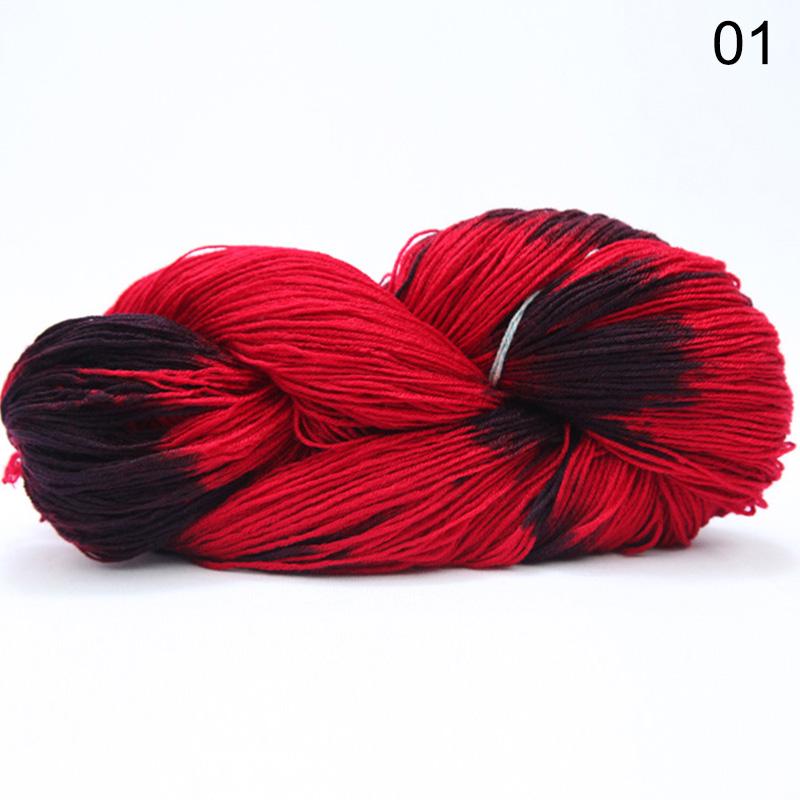 1 Rolle warmes Garn, mehrfarbig, handgehäkelte Strickwolle, weich, 50 g, Häkelstrick-Baumwollgarn 1