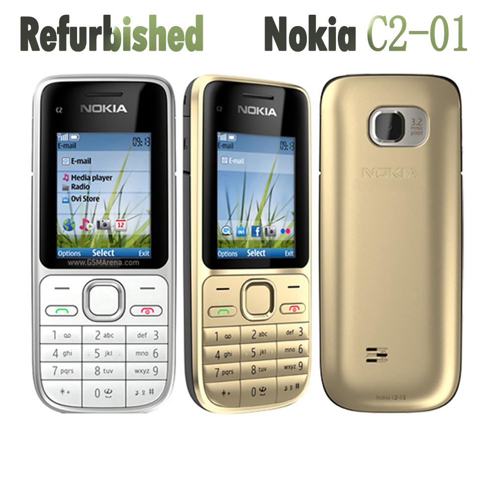 Generalüberholtes Nokia Original Nokia C2-01 Mobiltelefon mit 1 SIM 1 Battery 1 Charger schwarz