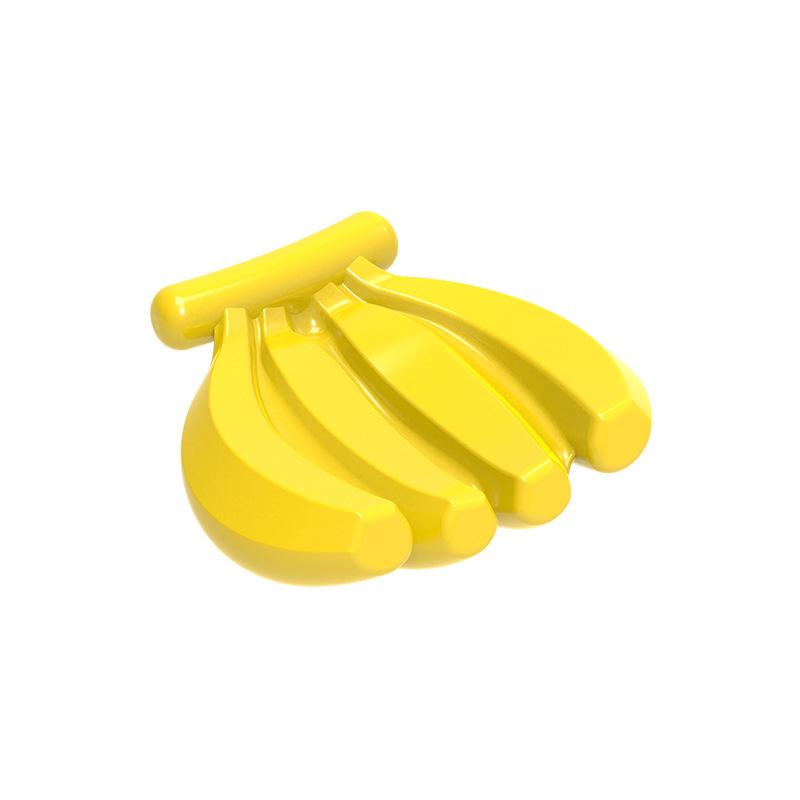 MOC 10 STÜCK 54350w Bananen-Kissen Bausteine-Set Frucht-Verzierung Pädagogische Steine Partikel-Spielzeug Kindergeburtstag Kindergeschenke gelb