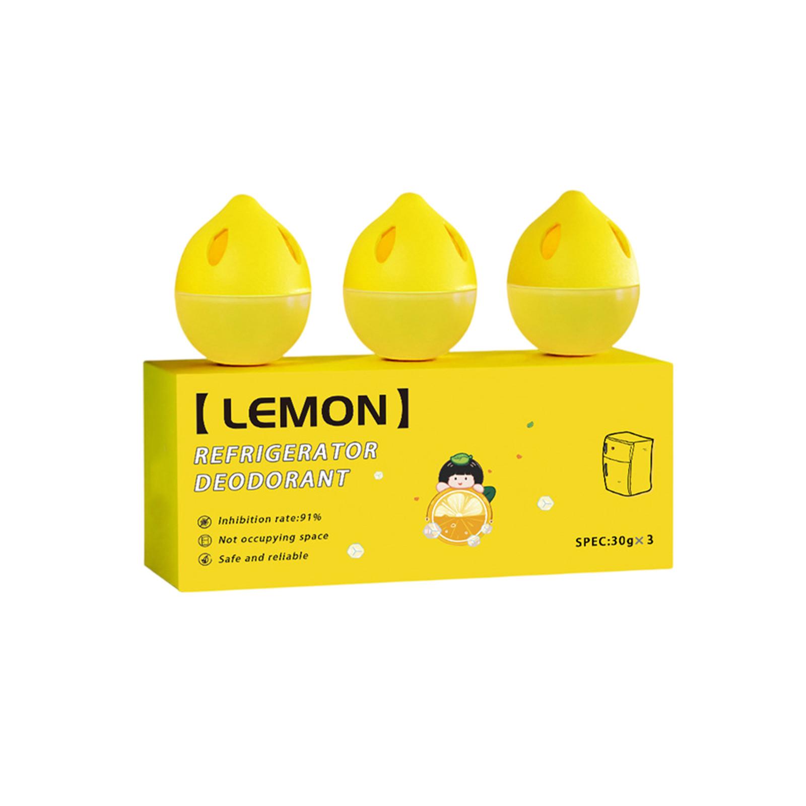 Kühlschrank-Deodorizer, Kühlschrank-Deodorizer wirksamer als Backen, Kühlschrank-Geruchsabsorber für Kühlschrank, Gefrierschrank und Gefrierfächer One Size gelb