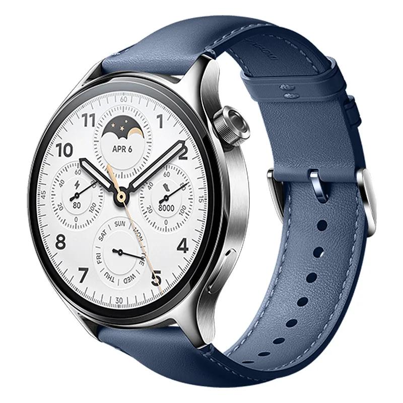 22MM Leder Sportarmband für HUAWEI Watch GT3 4 5 Xiaomi Watch S4/S4 Sport/S3 Weiches Armband für Xiaomi Watch Series S2/S1 Pro Farbband Zubehör HUAWEI Watch 5 blau