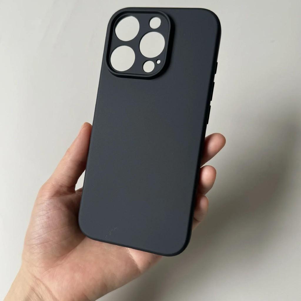 Luxuriöse, komplett schwarze, matte Silikon-Telefonhülle für iPhone 16 15 14 13 12 11 Pro Max 16 15 14 7 8 Plus Rückseite TPU Soft Case For 7Plus or 8Plus schwarz