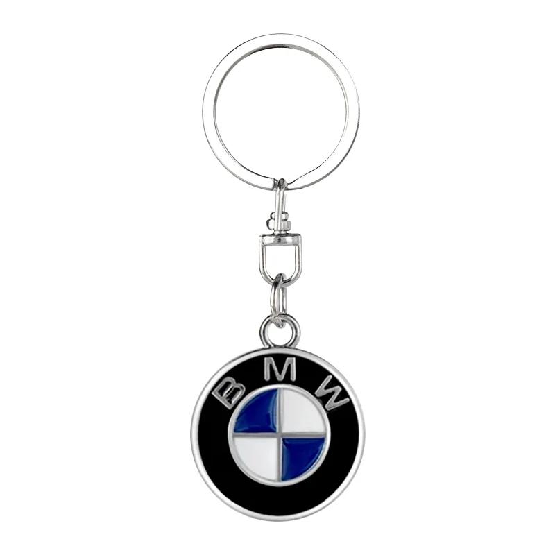 1 Stück 3D Metall Auto Emblem Schlüsselanhänger Zinklegierung Schlüsselanhänger Autozubehör Für BMW F15 F16 F18 E39 E46 E90 E36 E60 X3 X5 X6 M3 M4 M5 M6 silber