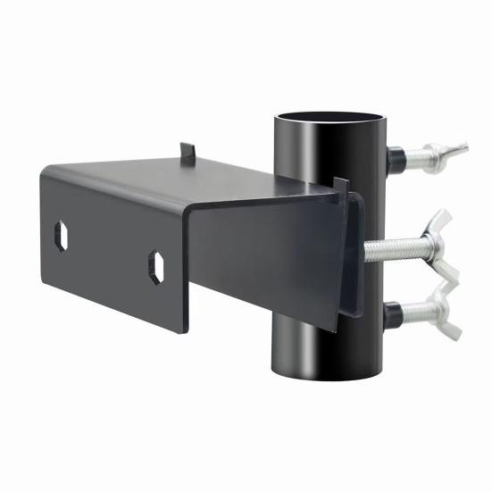 Balkon Sonnenschirmhalter Metall Sonnenschirmständer Platzsparender Balkon Schirmständer Universeller Balkongeländer Schirmhalter Ersetzt Sonnenschirmständer schwarz