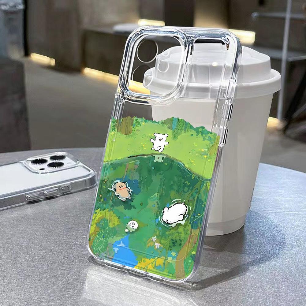 Niedliche Hunde Handyhülle Für iPhone 14 Pro Hülle funda iPhone 13 11 12 15 Pro Max X XR XS 7 8 Plus SE Cartoon Transparente Hülle For iPhone 16Pro Max white