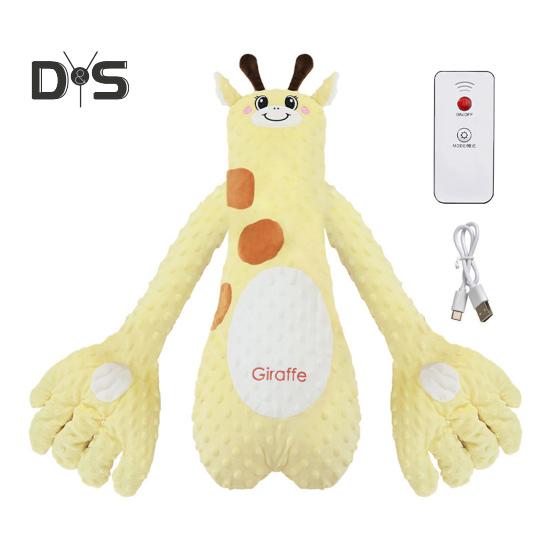 Baby-Patter für Schlaf, weiche Füllung, mütterliche Sicherheit, Gefühl, Baby-Handkissen, beruhigender Schlafmodus, Wachstumsbegleiter, Ohrfeigen-Kleinkindkissen, Baby gelb