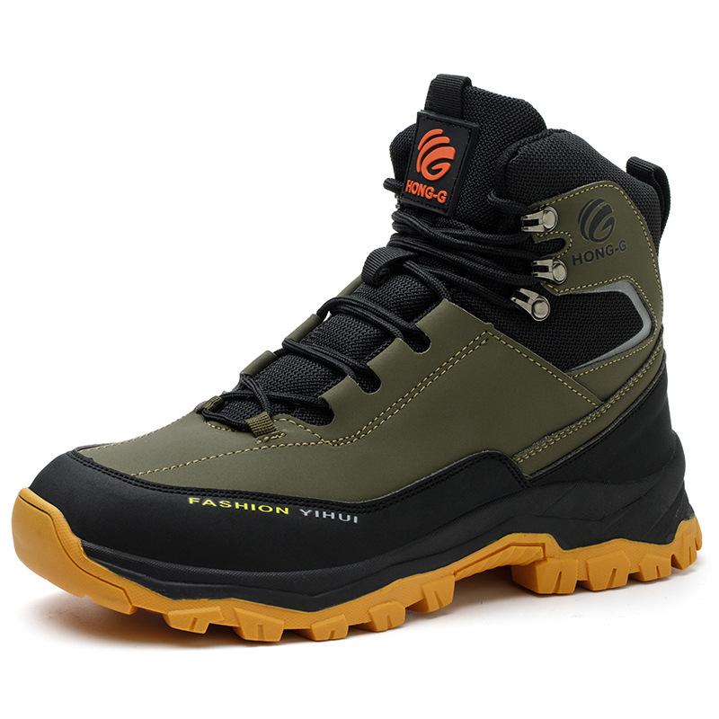 Herren Sicherheitsstiefel Arbeit Stahlkappenschuhe Anti-Quetsch Durchstichsicher Schutzschuhe Unzerstörbare Stiefel Outdoor Wasserdichte Stiefel 42
