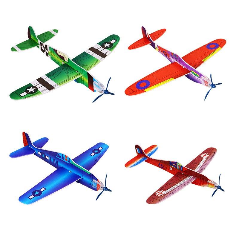 12/24 Stück Schaumstoff Flugzeug Segelflieger Handgeworfen Fliegendes Spielzeug Flugzeug ideal für Kinder Erwachsene Outdoorsport Spielzeug Geburtstagsfeier Geschenk