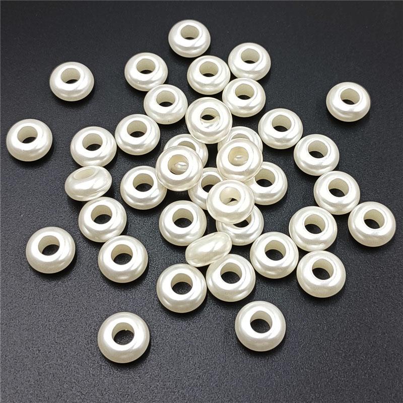 10/50/100 Stücke Mode ABS Imitation Perle Multi-form Perlen DIY Perlen Material Halskette Armband Schmuck machen Style 7 / Round 50pcs