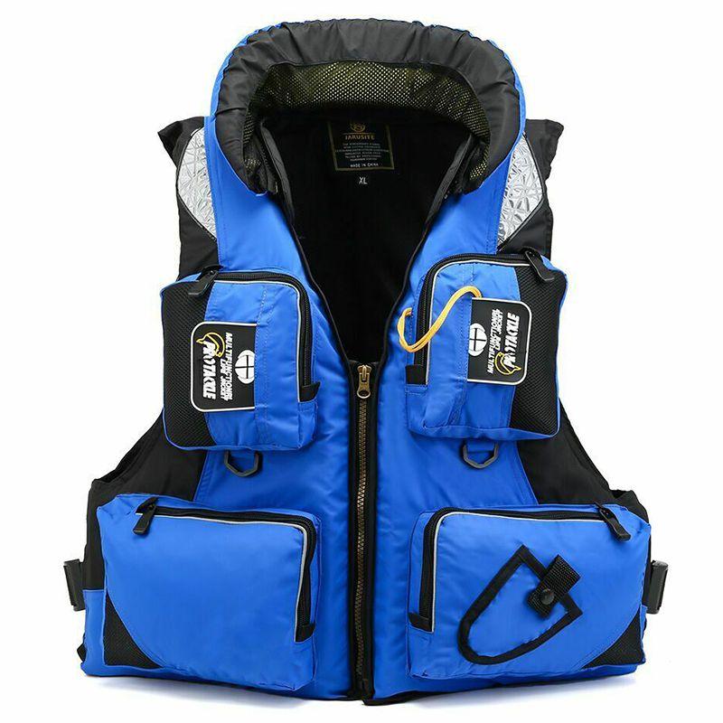 Auftrieb Schwimmweste für Erwachsene mit abnehmbarem Kragen für Segel- und Kajak-Sicherheit** 2XL blau
