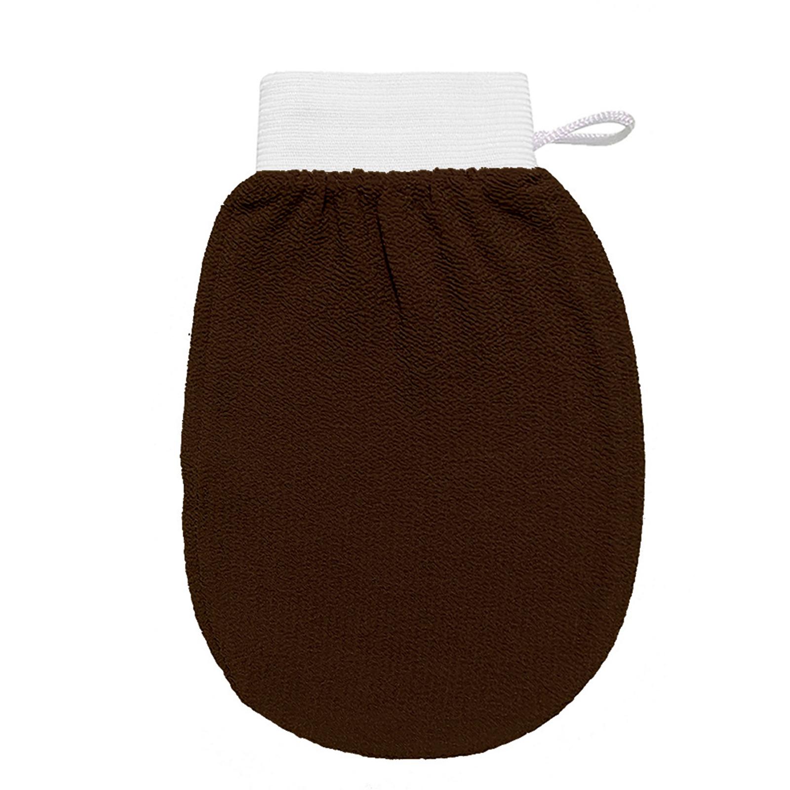 Bad Dusche Körper Massage Handschuh Waschen Handtuch Schrubber zur Massage und Verbesserung der Durchblutung für kaffeebraun
