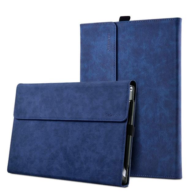 Tastaturhülle für Microsoft Surface, Leder-Tablet-Ständerhülle für Surface Pro For SurfacePro 7Plus