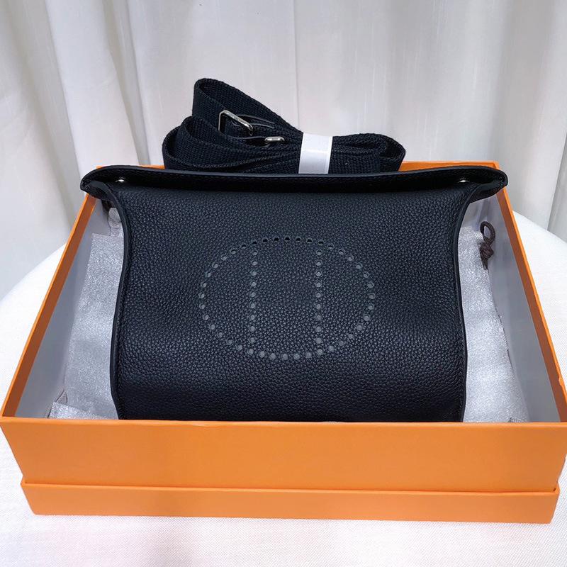 Hochwertige vielseitige erste Schicht Rindsleder Tasche, Teller Tasche, echtes Leder Unisex Tasche, lässige Schulter Umhängetasche. 21*5*18cm schwarz