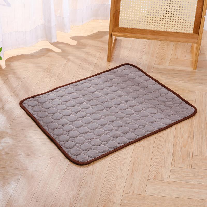 Kühlmatte für Hunde, Sommer, kaltes Haustierbett, extragroß, für kleine und große Hunde, Haustierzubehör, strapazierfähige Katzendecke, Sofa, Katzen-Eiskissen, Decke 2XL 150x100cm braun