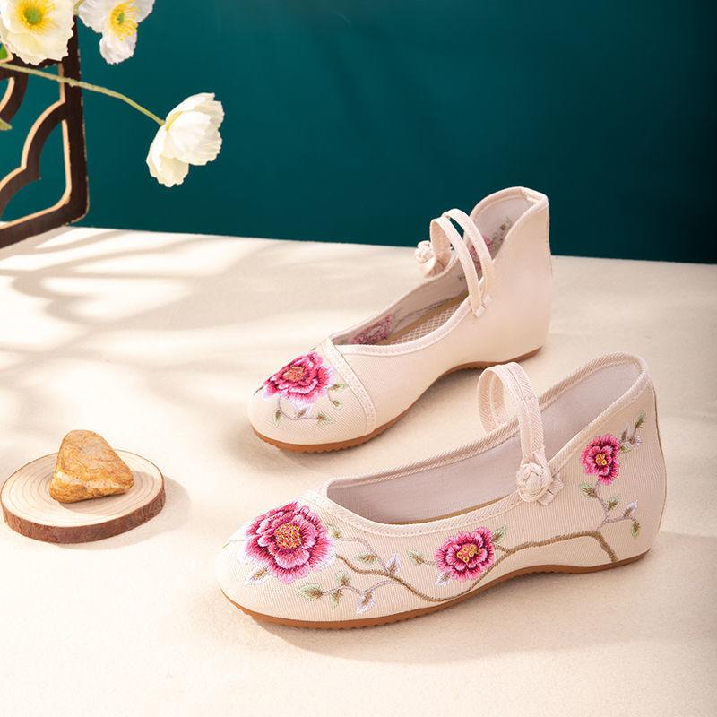 Damenschuhe Antike Windschuhe Hanfu Schuhe Alte Peking Stoffschuhe Ethnische Wind Bestickte Damenschuhe 41