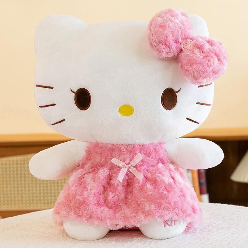 Entzückendes großes Hello Kitty Plüschtier Weiche Kuschelpuppe Perfekt zum Schlafen und als Geschenk Hello Kitty,55cm