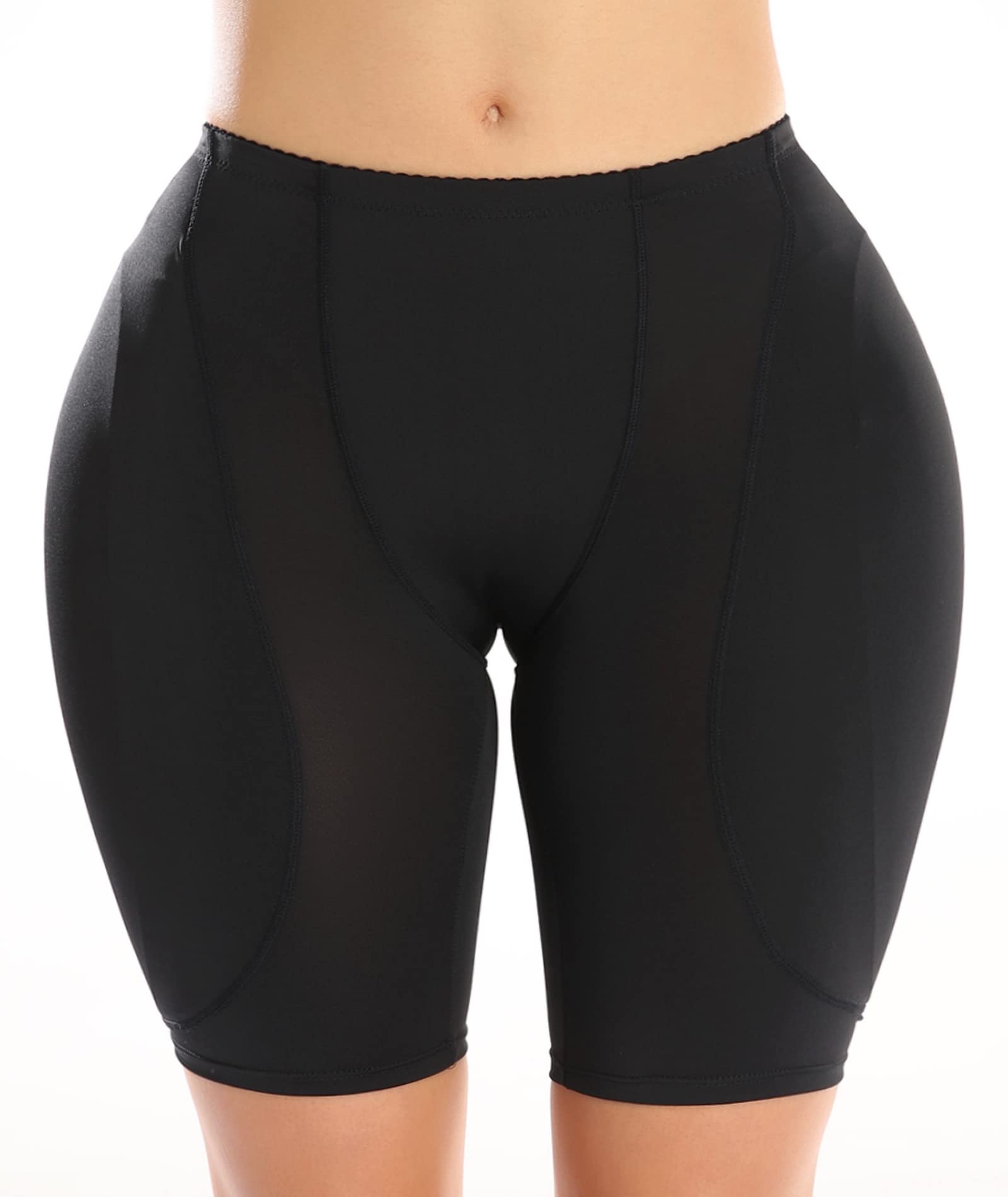Hüftpolster-Shapewear für Frauen, Po-Enhancer, Shapewear, gefälschte Hüftpolster, Hüftpolster für Crossdresser, Po-Lifter, Shaper-Höschen M schwarz