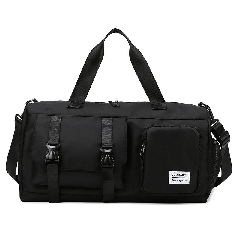 Reisetasche mit großem Fassungsvermögen, tragbare Aufbewahrungstasche für Sport und Fitnessstudio, Wochenendtasche und Reisetasche zum Mitnehmen 1pcs schwarz