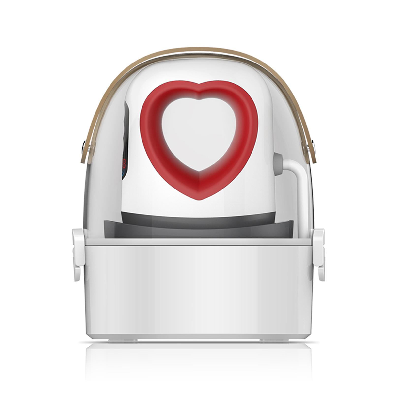 Mini-Heißpressmaschine, T-Shirt-Druck, einfache Erwärmung, Transferpresse, Bügeleisen, Maschinen für Kleidertaschen with vibration motor uk-1 weiß